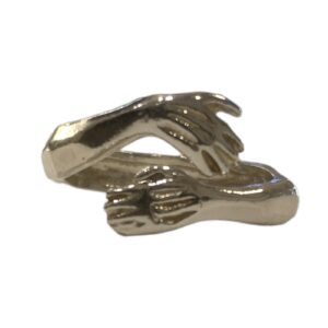 Anello dell'abbraccio in argento 925%