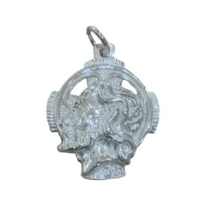 Pendente Testa di Cristo in argento 925%