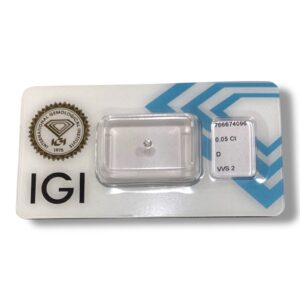 Diamante Naturale in Blister Sigillato da 0,05 ct