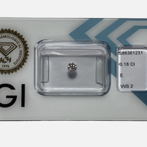 Diamante Naturale in Blister Sigillato da 0,18 ct