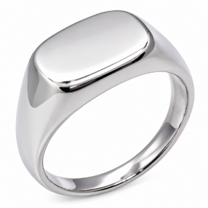 Anello Chevalier Sigillo ovale in argento 925%