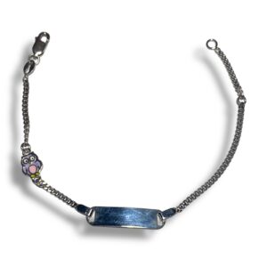 Bracciale per bimbo bimba in argento e smalto