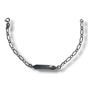 Bracciale nascita in oro bianco 750%