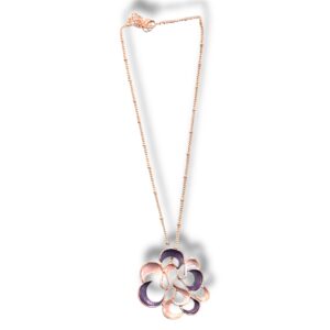 URANIA PREZIOSI - Collana pendente in Ottone Rosato - ARMONIA