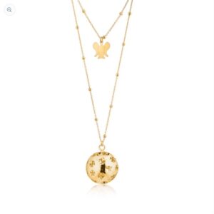Collana CHIAMA ANGELI in argento 925% DORATO